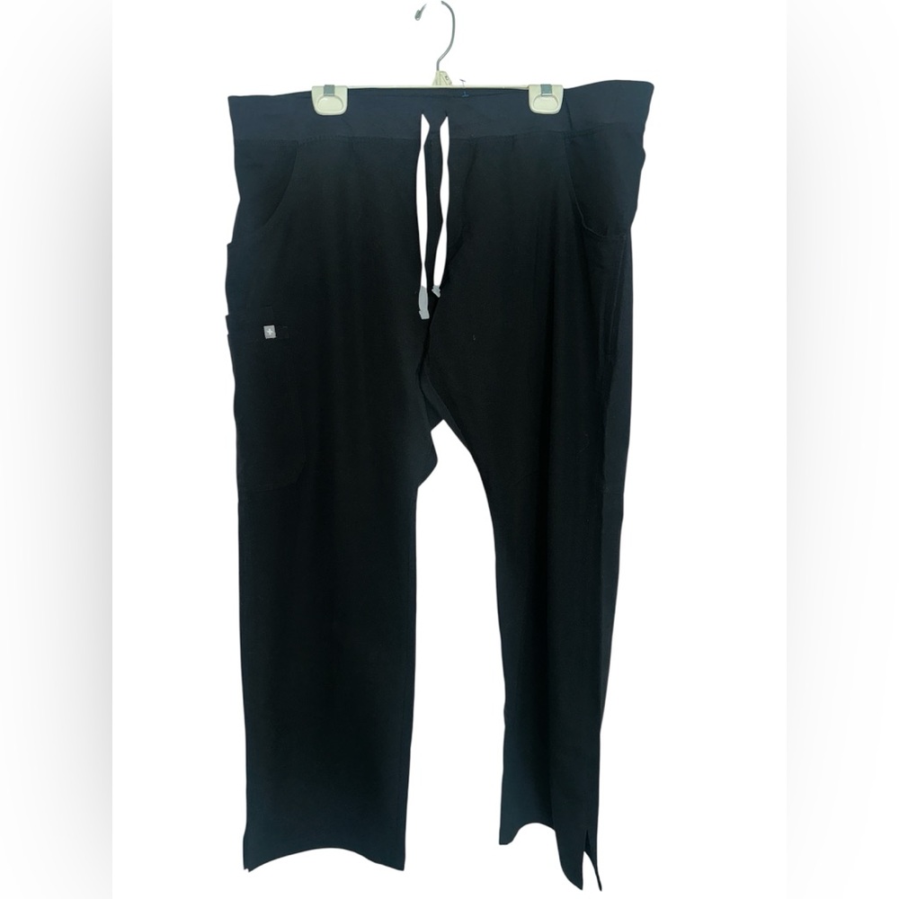 NWOT Figs Black Scrubs Tapered Fit Elastic Waist Technical Collection XXL